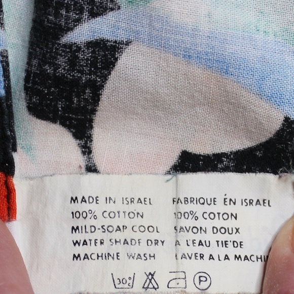 Gideon Oberson unisex Size 42 tropical hawiian floral print button shirt. - Picture 7 of 12